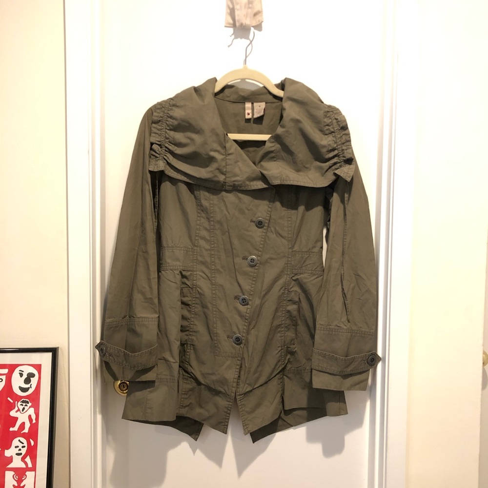 Army Green Military Style Jacket